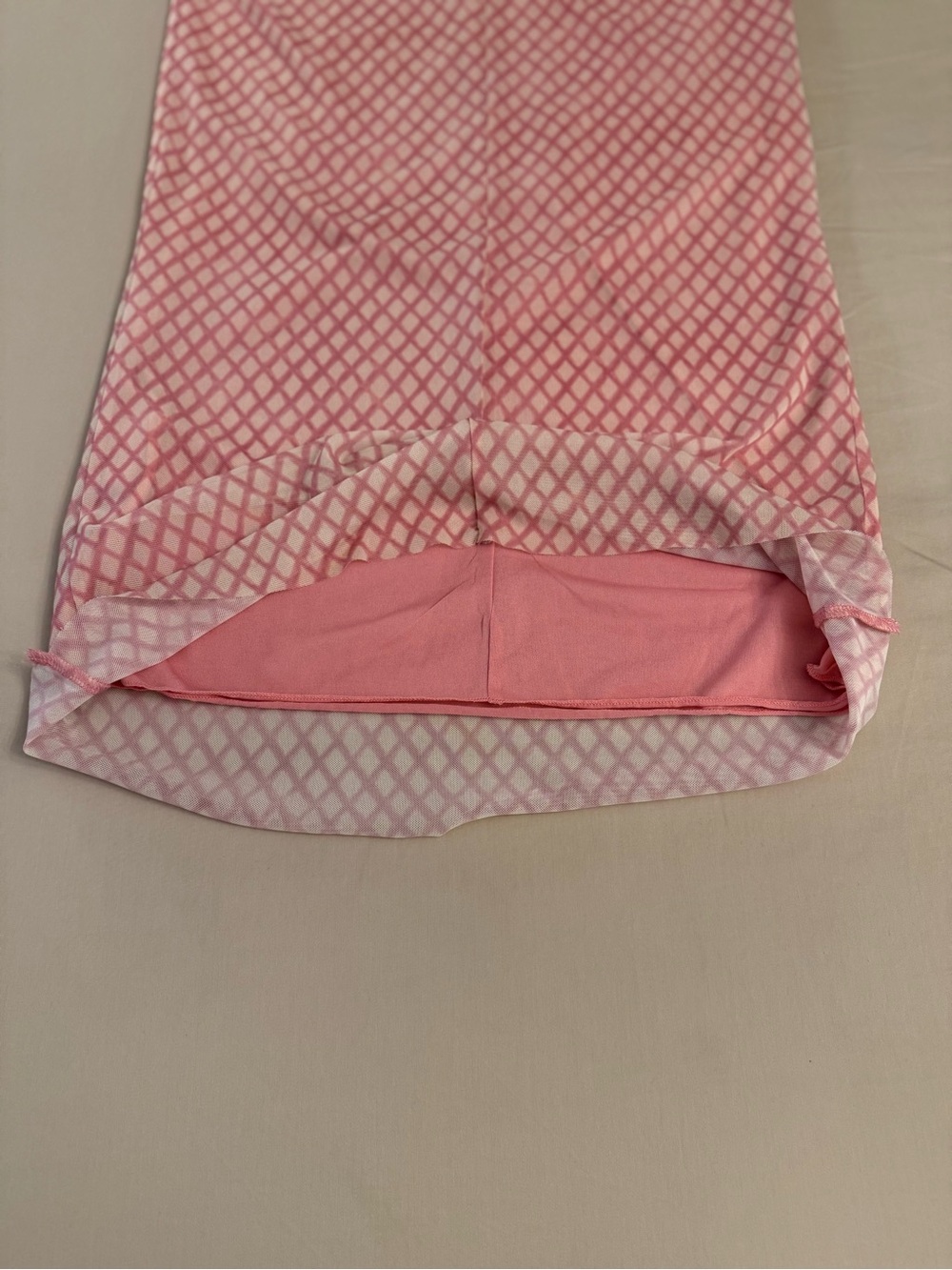 Zara Rose Pink Mesh Cowl Neck Maxi Dress Open Back Sheer Slip Dress Sz L - Picture 14 of 17